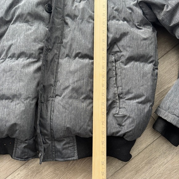 Canada Weather Gear Jacket Men's XL Gray Bomber Faux Fur Hood Super Triple Goose - Picture 8 of 12